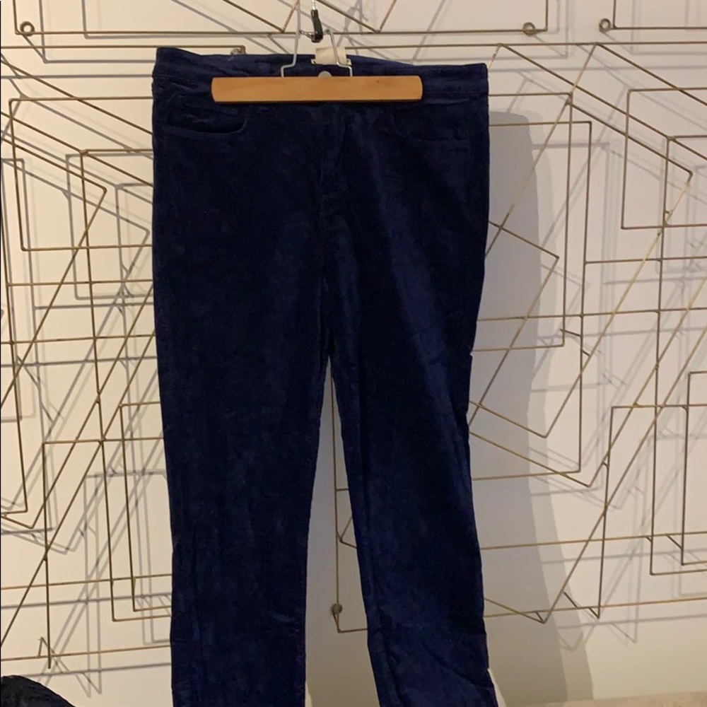Gorgeous royal blue, velvet stretch jeans/ pants